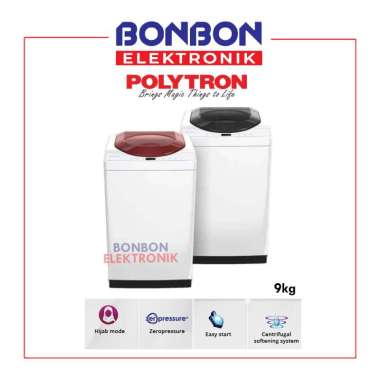 Polytron Mesin Cuci 1 Tabung Top Loading 9KG PAW 90517WB / 90517 WB