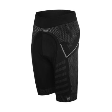 FUNKIER Velletri Seamless Tech Short Celana Sepeda - Black-Grey