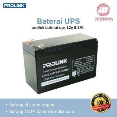 Baterai UPS Prolink 12v 8.2Ah