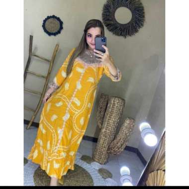LONGDRESS ARAB RENDA TAMIA / DASTER ARAB RENDA TAMIA / DASTER MURAH KUNYIT