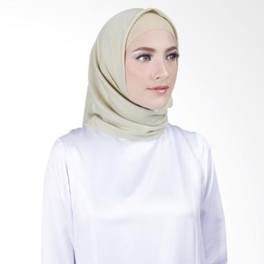 Cantik Kerudung Misha Square Voal Shawl Hijab - Khaki No.9
