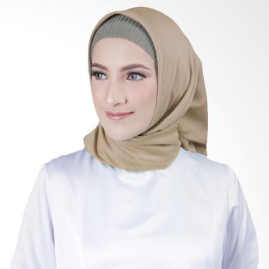Cantik Kerudung Misha Square Voal Shawl - Mocca No.17