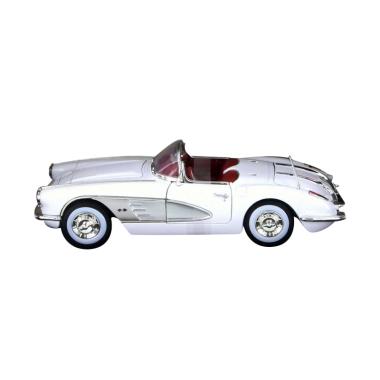 MotorMax Timeless Classic Chevy Corvette 1958 Diecast - Putih
