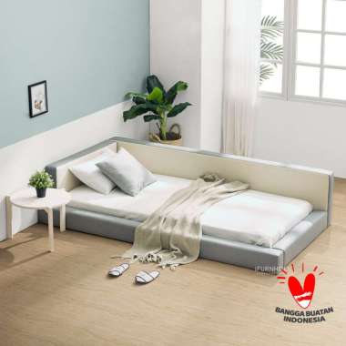 iFURNHOLIC Bonga Bed I Rangka Tempat Tidur Lesehan I Tempat Tidur Lesehan Minimalis - Kasur 100