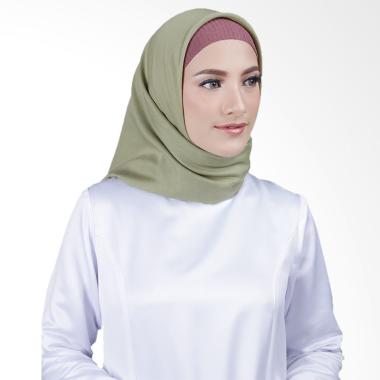 Cantik Kerudung Misha Queen Square Shawl Hijab - Matcha No.8