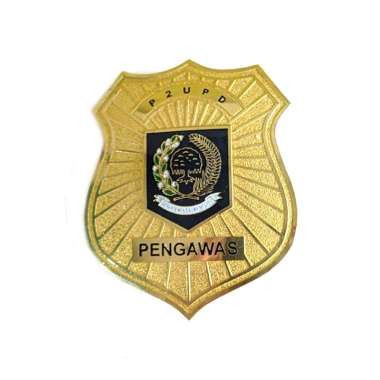 Mulyocreative Pin P2UPD Lencana Pengawas P2UPD Model Perisai / 1 Pcs