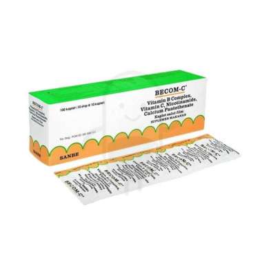 Becom-C Kaplet Multivitamin Kesehatan [10 Tablet/ Strip]