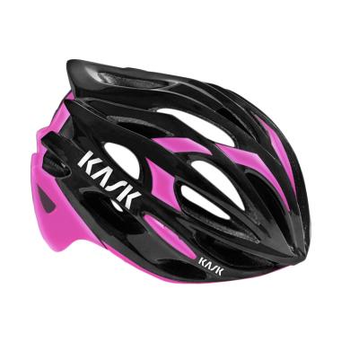 Kask Mojito Road Helmet Helm Sepeda - Nero Fucsia Pink