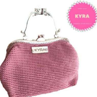 TAS PESTA RAJUT BEHEL Dusty pink