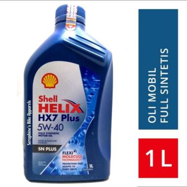 OLI SHELL HELIX HX7 PLUS 5W40 1L FULLY SYNTHETIC MOTOR OIL UTK OLI MOBIL BENSIN & DIESEL JUGA UTK MO