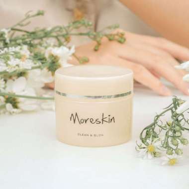 Cream Pemutih Wajah Korea / Penghilang Flek Di Wajah / Pelembab Muka Glowing -MORESKIN Clean And Glo