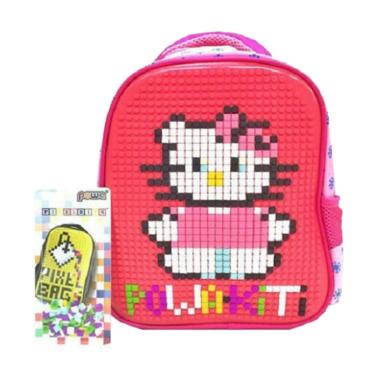 Powa 0930010587 Pixel Tas Ransel Anak - Pink