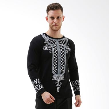 VM Black Panther Baju Koko Pria - Hitam