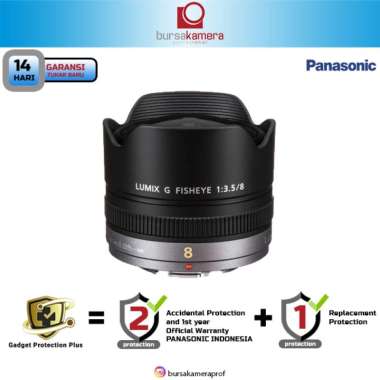 Panasonic Lumix G Fisheye 8mm f/3.5 Lensa Kamera [H-F008]