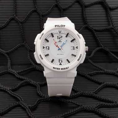 [ ORIGINAL 100% ] Jam Tangan PILOT Rubber Size Unisex Pria dan Wanita / Watch Man Original / Formal 