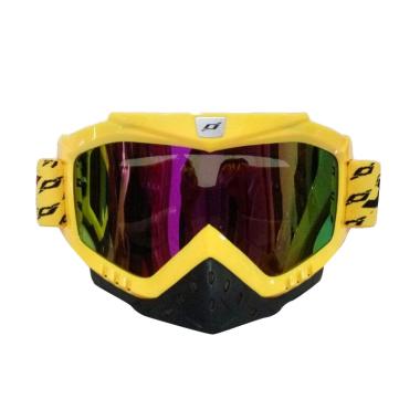 JPX Cross Rainbow Kacamata Goggle - Yellow Gloss