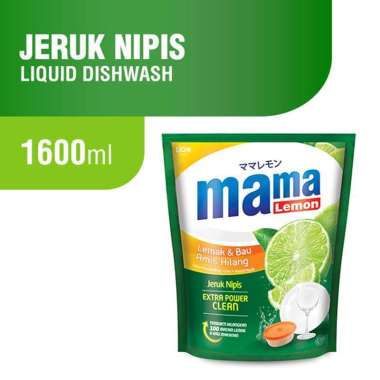 Promo Harga Mama Lemon Cairan Pencuci Piring Jeruk Nipis 1600 ml - Blibli