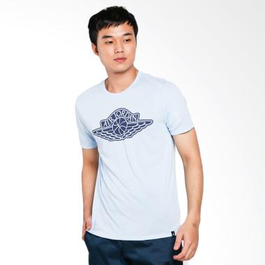 NIKE Men Basketball Tee Iconic Wing ... lahraga Pria [834477-458]