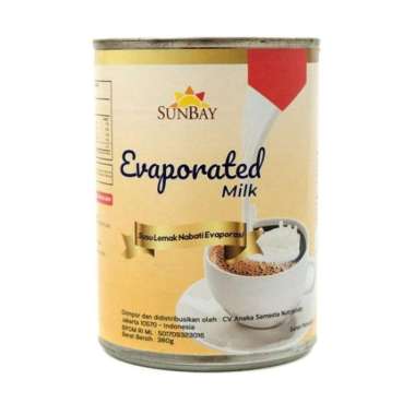 Sunbay evaporated milk 380g can