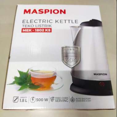 MASPION MEK 1802 KS / ELECTRIC KETTLE 1.8 LITER 500 WATT / MEK1802KS