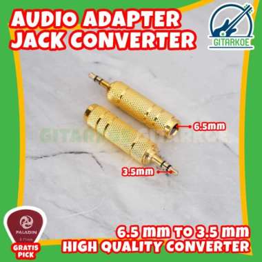 Converter Audio Jack 6.5mm to 3.5mm Adapter Jack Speaker High Quality