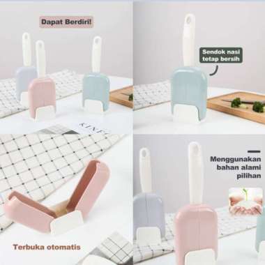 sendok centong nasi ajaib multifungsi tempat praktis kekinian Pink