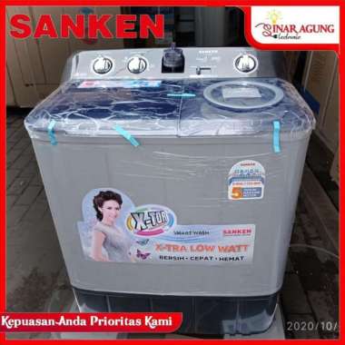 SANKEN MESIN CUCI 2 TABUNG 8KG TW-927HGY / TW927HGY / TW 927GY - RESMI  -