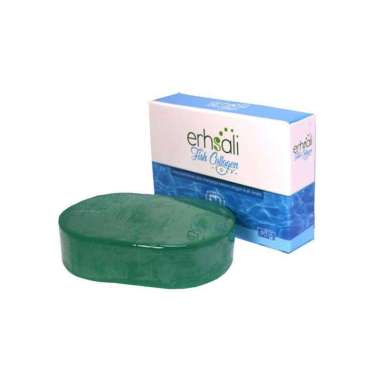 Erhsali Fish Collagen - Sabun Nasa Asli - sabun muka ampuh mencerahkan - penghilang noda hitam bekas