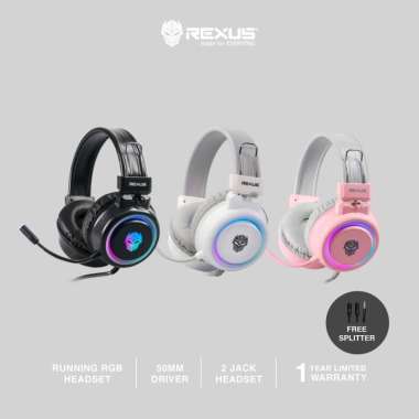Rexus Headset Gaming VONIX F30 Putih