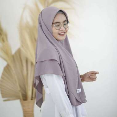 KERUDUNG SEGI EMPAT INSTAN KHIMAR SYARI JUMBO 2 LAYER BOLAK BALIK  UKURAN M BAHAN DIAMOND CREPE M br