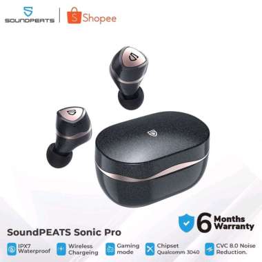 SoundPeats Earbuds Sonic Pro Aptx Adaptive Wireless grs resmi