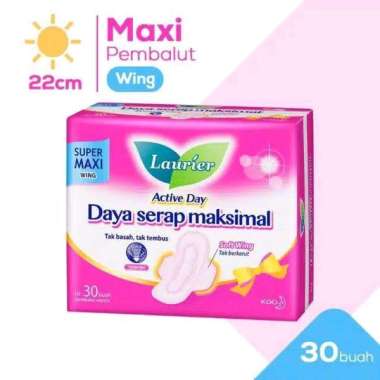 LAURIER ACTIVE DAY BESAR SUPER MAXI WING ISI 30 PADS BESAR