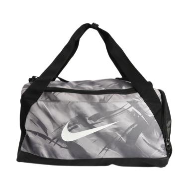 NIKE Brasilla Aop Men Training Duff Bag - Grey Black [BA5433-027]