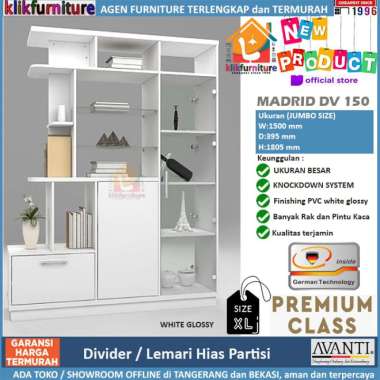 Divider Pembatas Ruangan / Lemari Hias Partisi DV 150 AVANTI