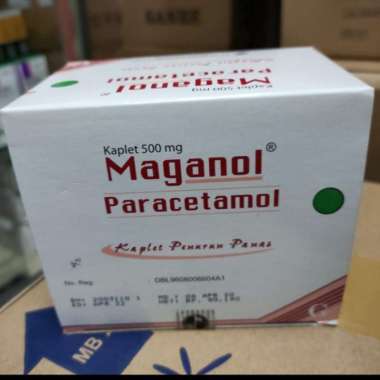 Original Maganol 500mg Box @100 , Paracetamol, Pereda Panas, Nyeri, Pusing