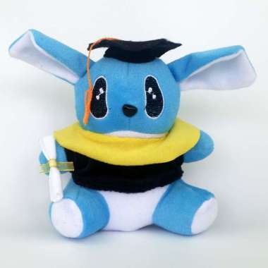 KBC Toys Boneka Stitch Wisuda Mini Cocok Untuk Souvenir Dan Buket Bunga Atau Kado Anak WisStitc