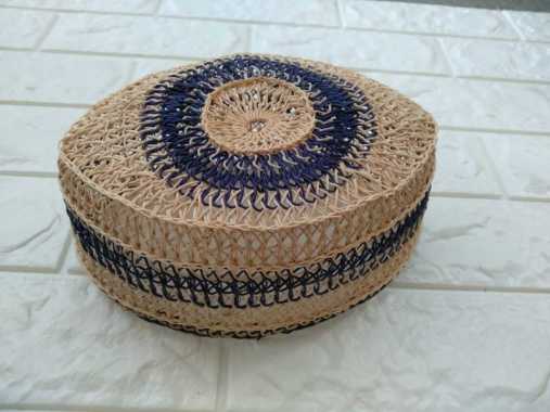 Peci Oval Rotan Khas Kalimantan