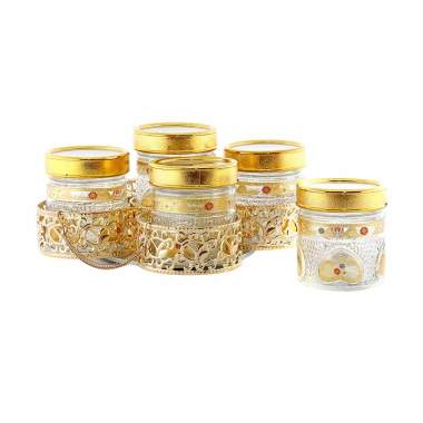 Vicenza GB5 Camelia Candy Jar Set Toples