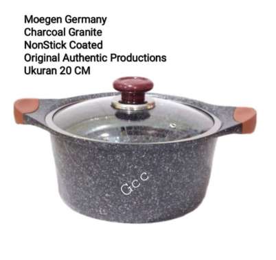 Panci Sup Anti Lengket Marbel Granit-Keramik Germany Wok Pan 20Cm ORI 100% Multicolor