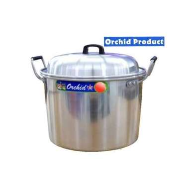Orchid Panci Dandang Langseng Alumunium Besar Steamer Kukus Kukusan - 40cm ORI 100% Multicolor