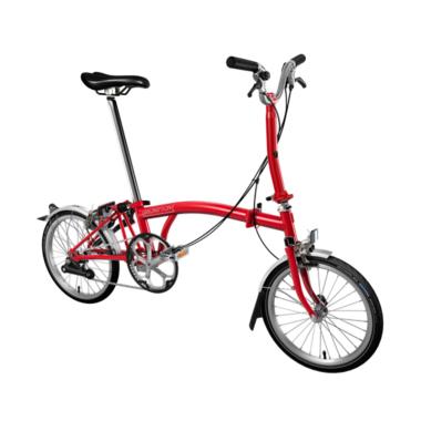 Brompton M2L 2018 Sepeda Lipat - Red