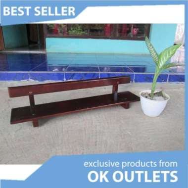 Rak Pot Kayu 1 Ambalan Ukuran 80 CM Murah dan Ongkir Ekonomis Knock Down