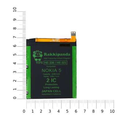 rakkipanda baterai he321 / he336 for nokia 5