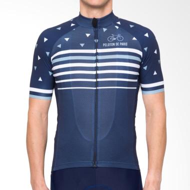 PELOTON DE PARIS Men Ice Bear Jersey Pakaian Sepeda - Navy
