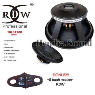 Speaker Komponen RDW 18LS1200 18 LS 1200 (18 inch)