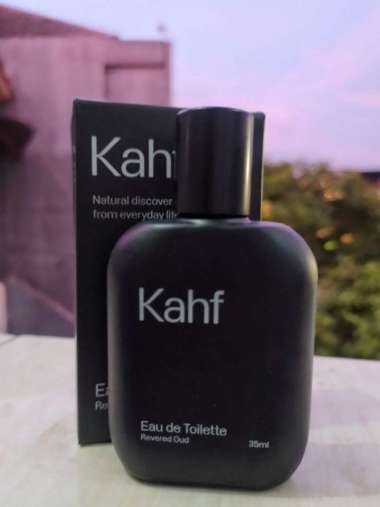 Kahf Revered Oud Eau de Toilette 35ml - Parfum Cowok Wangi Tahan Lama - Parfum Amber Laki laki - Min