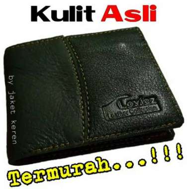 Dompet Kecil Slim Holder Kartu Bahan Kulit Sapi Asli Pria Garut