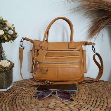 tas selempang papirut kulit jeruk wanita terbaru slingbag warna hijau Kuning
