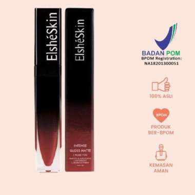 ELSHESKIN Intense Gloss Matte I Rose You - Lip Cream Matte Shine - Lip Shine Glossy - Lipstick Warna