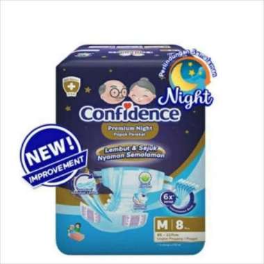 Confidence Adult Premium Diaper Popok Dewasa [M/8 pcs] null